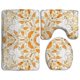 thumbnail image 1 of Juego de alfombras de baño ABPHQTO 3 piezas con Adornos Florales, 1 of 2