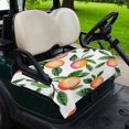thumbnail image 2 of Golf Cart Seat Covers for 2 Seater,Summer Fruits Microfiber Cart Seat Towel Blanket,Spring Orange Peach Green Botanical Absorbent Breathable Non Slip Bench Seats Protector for Golf Course 51"x31", 2 of 9