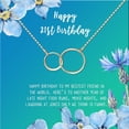 thumbnail image 2 of Anavia Happy 21st Birthday Gifts Stainless Steel Fashion Necklace Birthday Card Jewelry Gift for Her, Birthday Gift for Daughter-[Rose Gold Infinity Double Ring, Bright Blue Gift Card], 2 of 3