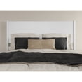 thumbnail image 3 of Solid Wood Low Profile Platform Bed - Modern Bedroom Furniture in White, 3 of 10