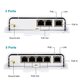 thumbnail image 4 of CENTROPOWER Conmutador/extensor/amplificador POE de 5 puertos para exteriores 60W 48V 10/100/1000M Conmutador de paso POE Extensor Ethernet para exteriores Repetidor PoE, 4 of 5