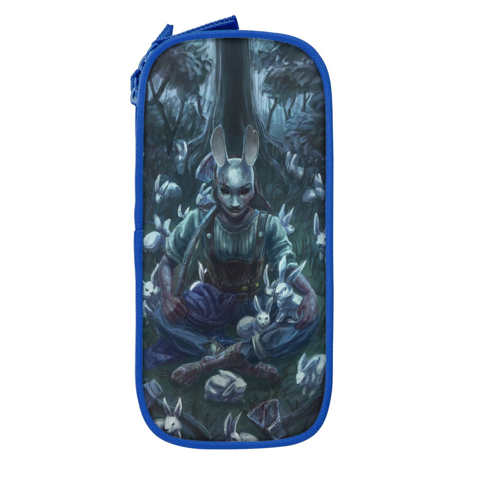 Dead By Daylight Dbd Pencil Case Large Capacity Pencil Pouch Pen Bag Office Stationery Organizer Travel Makeup Bag Blue