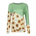 thumbnail image 4 of Ichuanyi liquidación de moda mujer cuello redondo de manga larga impresión de camiseta tops sueltas ICHUANYI WER202308241537, 4 of 9