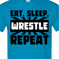 thumbnail image 4 of Inktastic Eat, Sleep, Wrestle, Repeat T-Shirt, 4 of 5