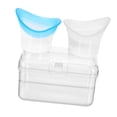 thumbnail image 4 of Juego de 2 vasos de silicona para lavado de ojos con contenedor de almacenamiento, vasos de limpieza suaves para ojos, para limpiar y eliminar el polvo. Azul y gris, 4 of 10