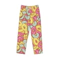 thumbnail image 6 of Uemuo Donut and Blue Pattern Men's Wide Leg Palazzo Lounge Pants with Pockets Light Weight Loose Comfy Casual Pajama Pants-Medium, 6 of 9