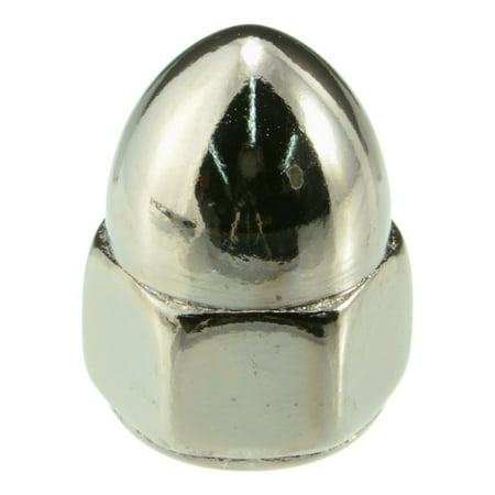 

5/16 -24 Black Chrome Plated Steel Fine Thread Acorn Nuts (6 pcs.)