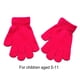 thumbnail image 3 of Sonducket 1 par de guantes para niños Exquisitos guantes para mantener el calor para niños Práctico accesorio de ropa simple con color sólido para ropa guantes y mitones Rosa roja Sonducket AP009501-03B, 3 of 6