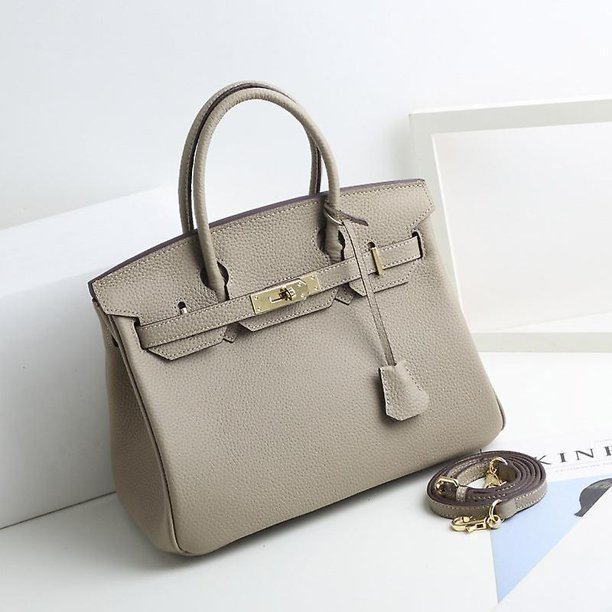 Ladies women leather handbag birkin first layer cowhide leather tote bag commuter crossbody kelly handbag zhangyuxiang LED
