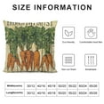 thumbnail image 5 of JEUXUS  Farmhouse Decorative Pillow Covers Farm Fresh Quote Vegetables Carrot with Orange Frame Throw Pillow Case Cushion Cover for Sofa Couch,Rustic Wood Grain, 5 of 5