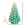 thumbnail image 3 of Gerson Battery Operated Green Christmas Tree, 9.05" – LED Color-Changing Lights, Tabletop Holiday Decoration, 3 of 4