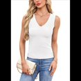 thumbnail image 1 of Camiseta Sin Mangas de Entrenamiento Informal de Verano para Mujer, con Cuello en V, Color , Talla M, 1 of 10