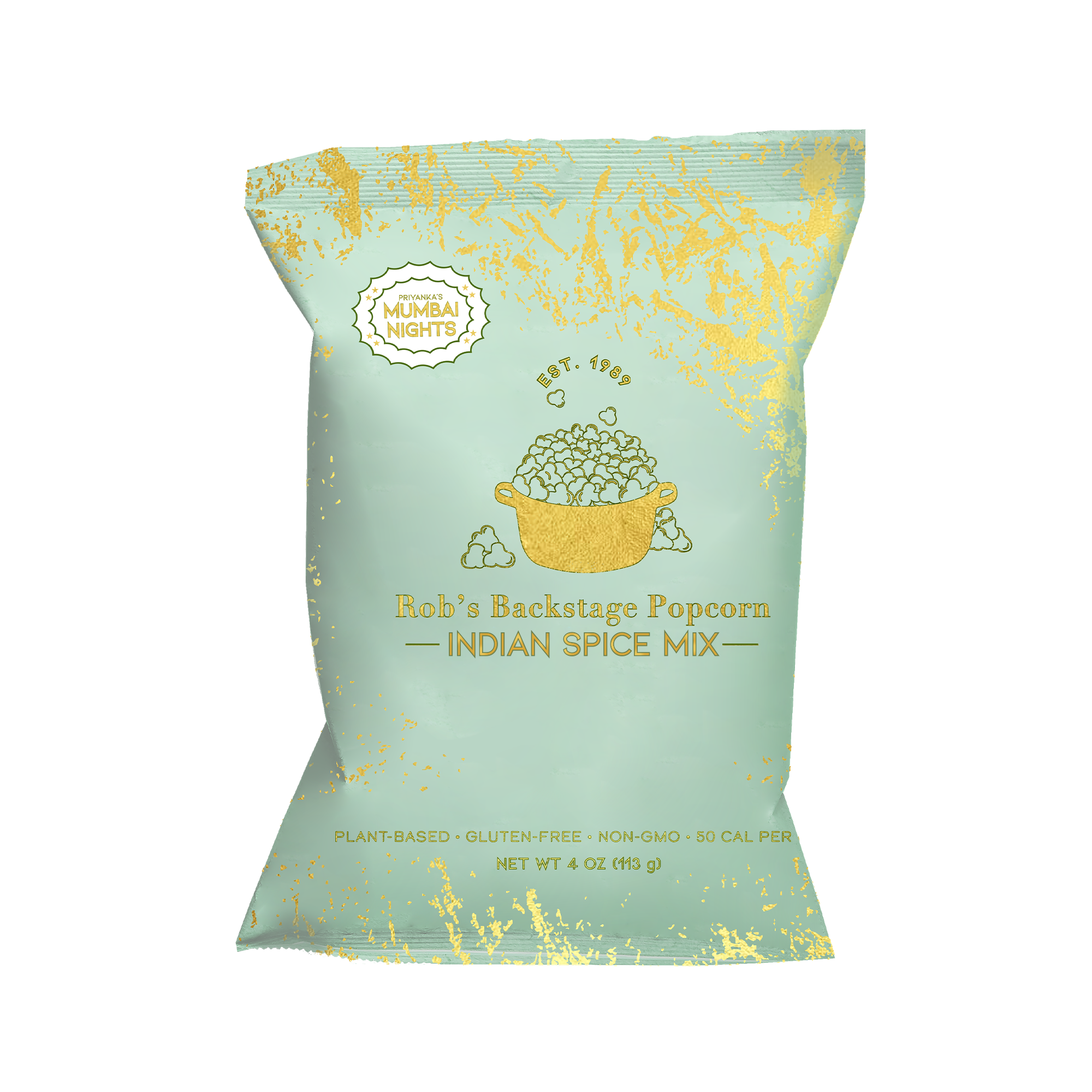 Rob's Backstage Popcorn Gluten Free, Mumbai Nights Indian Spice Mix, 4