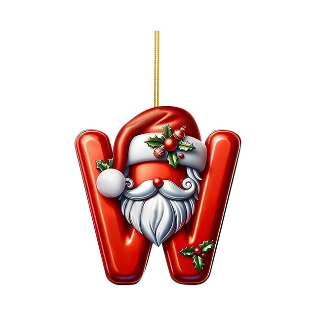 Christmas Tree Letter Ornaments Complete Alphabet Set For Festive DIY Holiday Craft Decorations