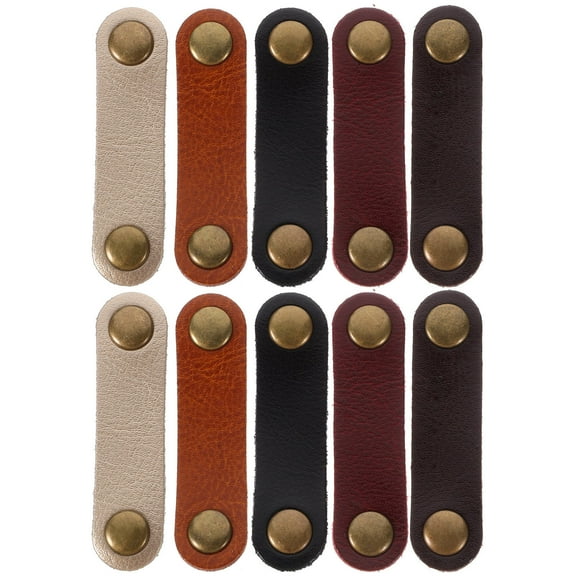 LULULION Cable Management Strap with Snap Button for USB Headphones and Earphone Cords in Assorted Colors