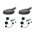 thumbnail image 1 of 2X Motorcycle Bluetooth Helmet Intercom Universal Pairing Interphone Headset with CNC Noise Reducti, 1 of 5