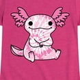 thumbnail image 3 of Instant Message - Tie Dye Axolotl - Toddler & Youth Girls Short Sleeve Graphic T-Shirt, 3 of 6