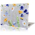 thumbnail image 1 of Compatible avec MacBook Pro 13 Pouces Coque A1278 2012-2008 avec CD-ROM, Coque Rigide en Cuir Pailleté Coque Protectrice Mince pour MacBook Pro 13.3 Pouces A1278 (A_Daisy), 1 of 7