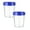 2PCS*Clear+Blue, variant on 4 Oz Freezer Storage Containers with Lids, Soup Containers with Lids, Airtight Condiment Cups for Salad Dressing, Meal Prep, Snack 2PCS