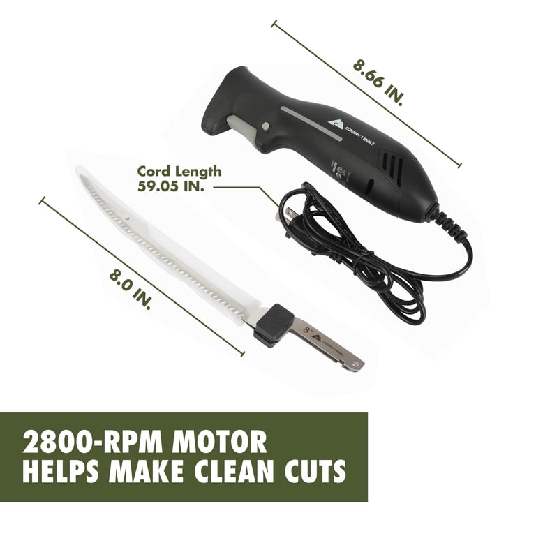 Ozark Trail Electric Fillet Knife, 8 in Stainless Steel Blade, Up