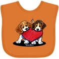 thumbnail image 3 of Inktastic Beagle Heartfelt Duo Boys or Girls Baby Bib, 3 of 4
