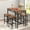 Brown, variant on Dining Room Set for 4, Kitchen Bar Table Set with 4 Stools, Rectangle Counter Height Dining Set, Saving Space Bistro Table Sets for Kitchen Bar Breakfast Nook, Black