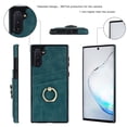 thumbnail image 4 of Feishell Fit for Samsung Galaxy Note 10 Case with 360° Rotatable Ring Holder,Shockproof Drop Resistant Premium Plain PU Leather Soft TPU Card Slots Kickstand Back Protective Phone Case,Blue, 4 of 8