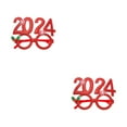 thumbnail image 4 of Redempat Se Démarquer dans le Style avec 2024 Lunettes Cadre Parti Fournitures Inclus Taille Universelle Drôle Forme Large Applications Rouge 2Set, 4 of 6