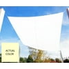 9.75' Ivory Square Outdoor Patio Sun Shade Tarp