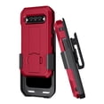 thumbnail image 3 of BELTRON DuraForce Pro 3 Case with Clip, Heavy Duty Case with Swivel Belt Clip for Kyocera DuraForce Pro 3 5G E7200 Verizon Features: Secure Fit & Built-in Kickstand Safety Red, 3 of 8