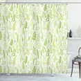 thumbnail image 1 of Ambesonne Leaves Shower Curtain, Foliage Pattern Green Shades, 69"Wx84"L, Lime Green Pale Green, 1 of 3