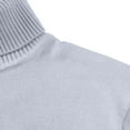 thumbnail image 5 of YLSDY Sweaters for Men Slim Fit Turtleneck Knitted Pullover Tops Winter Warm Basic Tops Plus Size Sweatshirts Soild Sweater Dark Gray L, 5 of 9
