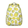 thumbnail image 1 of Sac à Dos pour Étudiants à Citrons Floraux, Mignon Sac d'École Jaune avec Motif Rétro Vintage, Durable et Confortable, 1 of 5