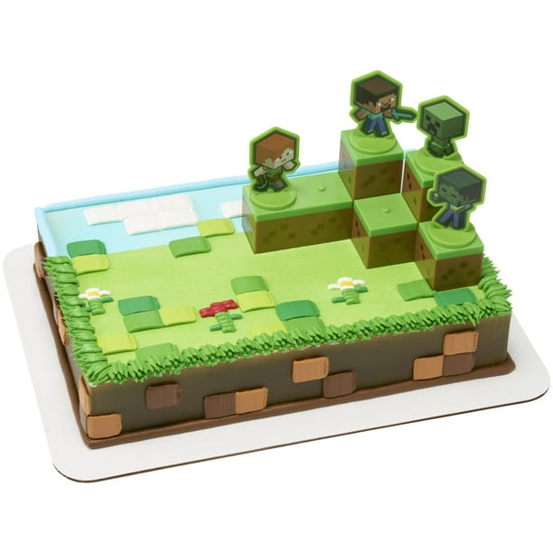 Cake Topper DecoSet® Mobs Beware Minecraft, 6 piezas