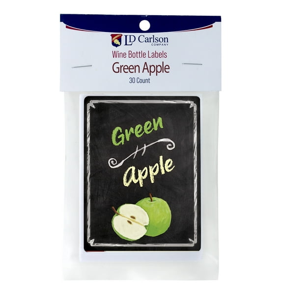 Green Apple Wine Labels 30/Pack Mist Collection