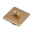 thumbnail image 3 of Brass Dimmer Switch,Dimmer Light Switches Elegant Brushed Brass Switch LED Dimmer Switch Rapid Response, 3 of 8