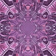thumbnail image 1 of Ahgly Company Machine Washable Indoor Square Transitional Violet Purple Area Rugs, 6' Square, 1 of 7