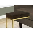 thumbnail image 2 of 10.25" x 15.75" x 24.5" Cappuccino Finish and Gold Laminated Drawer Accent Table, 2 of 4