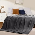 thumbnail image 3 of Xukmct Fleece Plush Throw Blanket Super Soft Velvet Blanket for Couch, Sofa, Bed, Travel, Office, 71x78 inch, 3 of 8