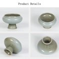 thumbnail image 3 of Bandeja de cerámica alta de sobremesa con patas, ideal for arreglos florales chinos en interiores y exteriores., 3 of 5