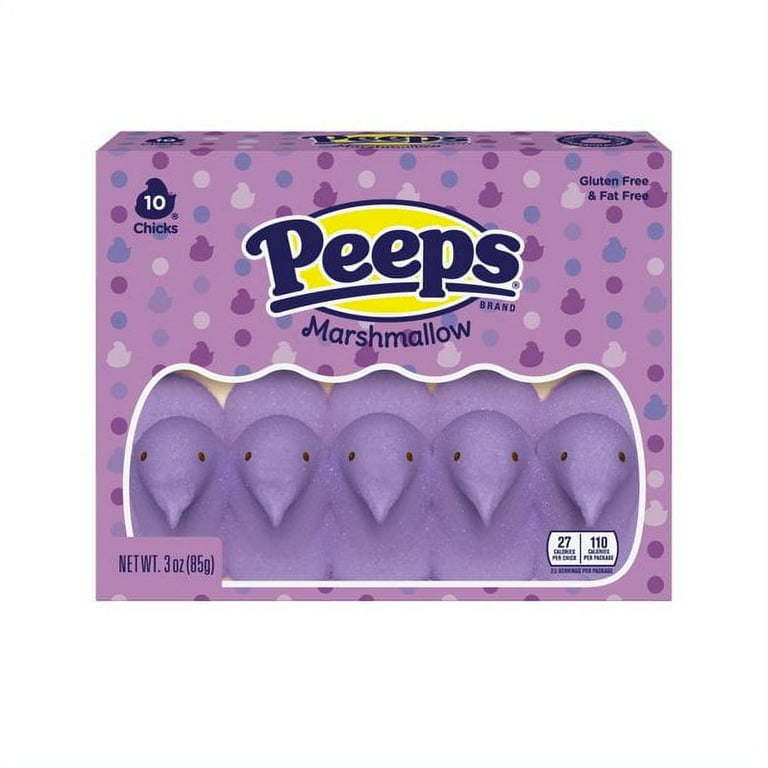 CGT Easter Peeps Purple Chicks Marshmallow Candy Snack CGT Easter Peeps Purple Chicks Marshmallow Candy Snack