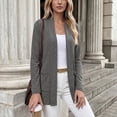 thumbnail image 6 of BUIGTTKLOP Women's Long Sleeve Cardigan Lightweight Casual Open Front Cardigans with Pockets, 6 of 8