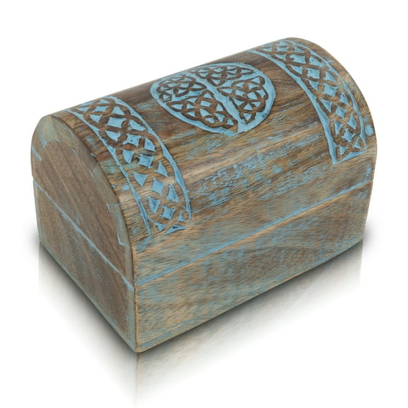 Beautiful Birthday Gift Ideas Handmade Decorative Wooden Jewelry Box With Celtic Carving Jewelry Organizer Keepsake Box Treasure Chest Trinket Holder Watch Box Storage Box