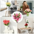 thumbnail image 5 of Uxcell Lily Fake Flowers, 6PCS Lily Artificial Flowers White Flowers Faux Flowers in Vase for Home Decor, White, Light Pink 3, 5 of 5