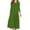 Army Green, variant on Women's Maxi Dress Casual Basic Comfy 3/4 Sleeve Flare A-line Midi Dresses Baggy Flowy Solid Dress