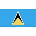 thumbnail image 1 of Annin Flagmakers 197231 Drapeau Nyl-Glo St. Lucia 5 Pi X 8 Pi, 1 of 1