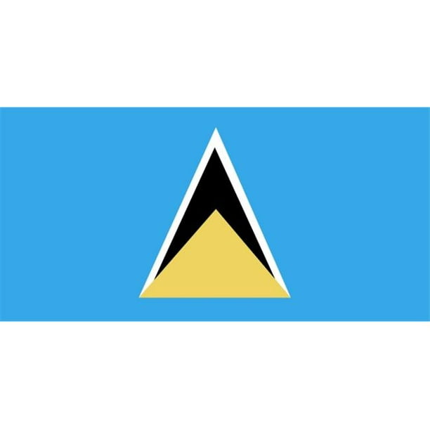 Annin Flagmakers 197231 5 Pi X 8 Pi Nyl-Glo St. Lucia Flag