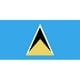 Annin Flagmakers 197231 5 Pi X 8 Pi Nyl-Glo St. Lucia Flag – image 1 sur 1