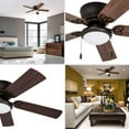 thumbnail image 3 of Prominence Home Benton 52" Bronze Low Profile Ceiling Fan with Light, 3 of 14