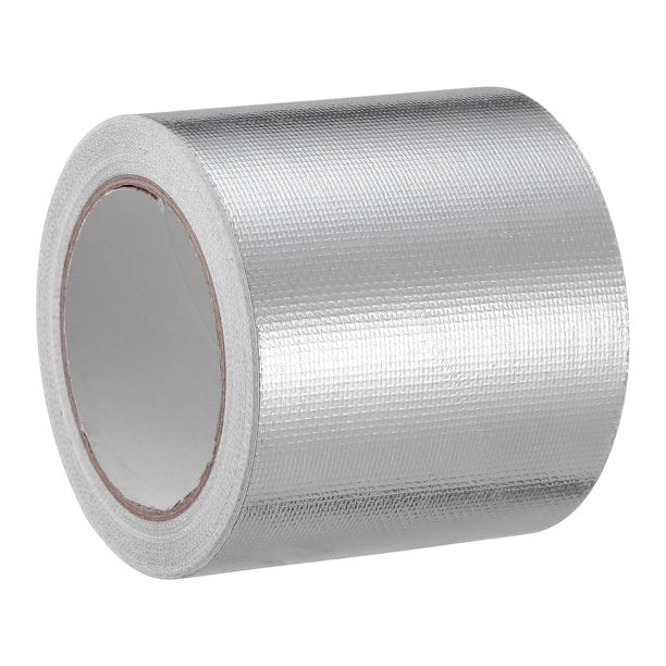 rollo de cinta de aluminio autoadhesiva ignífuga para altas temperaturas, selladora, reparación de aislamiento de tuberías, 20 m
